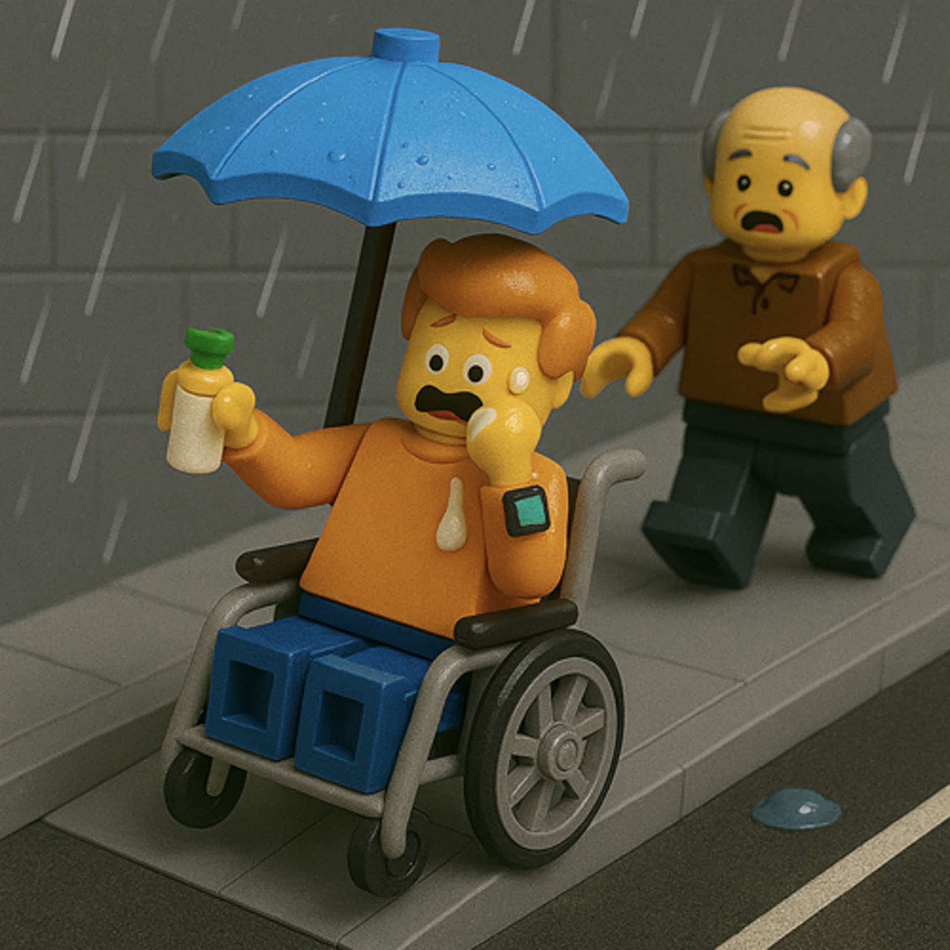 14. 帅哥咖啡师戴苹果表建造无障碍坡道