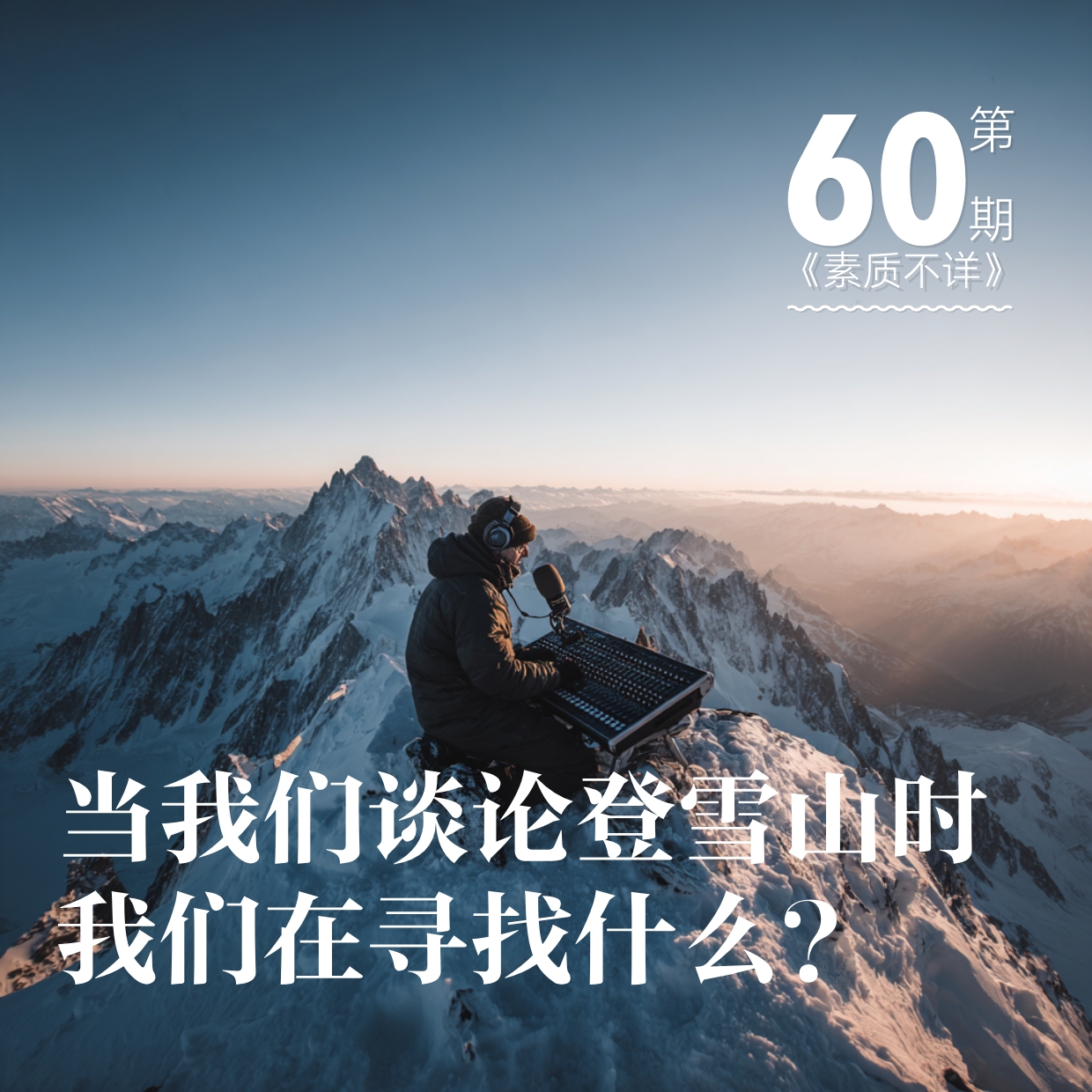 cover of episode 60. 当我们谈论登雪山时，我们在寻找什么？